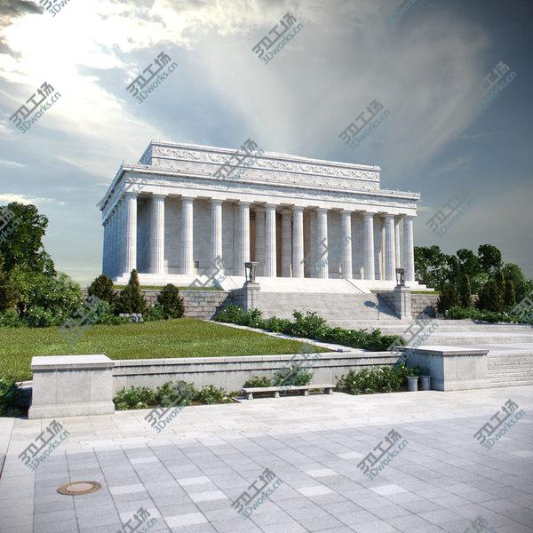 images/goods_img/20210312/Lincoln Memorial Scene 3D model/1.jpg
